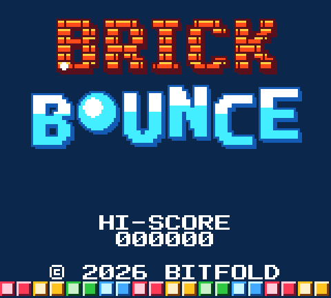 Brick Bounce title screen